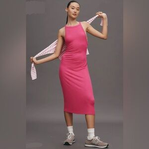 💫Pink Sleeveless Midi Dress